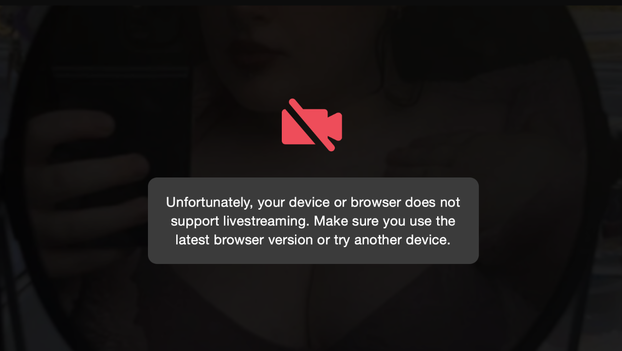 Stripchat Error