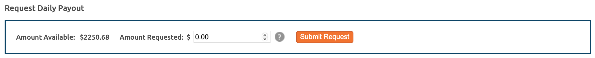 Request Daily Payout